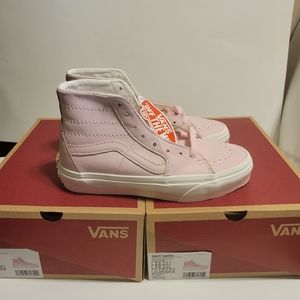 Women's SOFT LEATHER SK8-HI TAPERED SHOES Pink